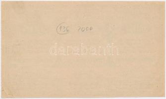 Budapest 1911. "Dunántúli Közművelődési Egyesület" 1K értékű sorsjegye T:II