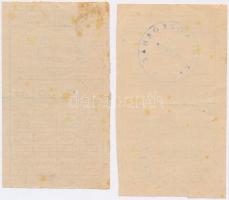 ~1950. "Kenyérpótjegy - tesimunkások részére"  "Mezőtúr - Városi Közkórház" bély...