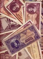 Magyar inflációs bankjegytétel 1945-46, több mint 400db, vegyes minőségben