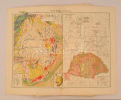 cca 1915 33 db nagyméretű térképlap a Kogutowicz-Litke Világatlaszból, 45x30 cm