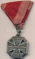 1916. Károly-csapatkereszt cink kitüntetés mellszalaggal T:2,2- Hungary 1916. Charles Troop Cross Zn decoration with ribbon C:XF,VF NMK 295.