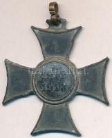 1913. Mozgósítási Kereszt / 1912-1913-as Emlékkereszt cink kitüntetés mellszalag nélkül T:2- ki. Hungary 1913. Mobilization Cross 1912-1913 zinc decoration without ribbon C:VF ding NMK 275.