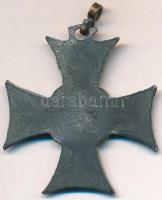 1913. "Mozgósítási Kereszt / 1912-1913-as Emlékkereszt" cink kitüntetés mellszalag nélkül ...