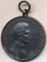 1917. Károly Bronz Vitézségi Érem Br kitüntetés mellszalag nélkül, Gál gyártói jelzéssel. Szign: Kautsch T:2,2- oxidáció  Hungary 1917. Bronze Gallantry Medal Br decoration without ribbon, with Gál makers mark. Sign.: Kautsch C:XF,VF oxidation NMK 310.