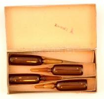 Transpulmin injekció, 4 db ampulla, Chinoin gyár, eredeti dobozában