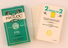 FTC Focilex memória kártyajáték, eredeti dobozában, használati útmutatóval, újszerű állapotban