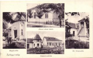 Szigethalom, Szilágyitelep; Magda-villa, Dr. Grosz-villa, Auguszta sütöde, állami elemi iskola