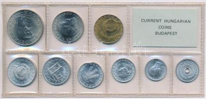1981. 2f-10Ft 9db klf, érmés forgalmi sor fóliatokban T:1 Adamo FO14