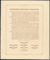 1910 Meghívó a Kolozsvári Iparos-Egylet fennállásának 50. évfordulója alkalmából tartott zászlószent...