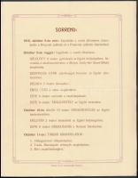 1910 Meghívó a Kolozsvári Iparos-Egylet fennállásának 50. évfordulója alkalmából tartott zászlószent...