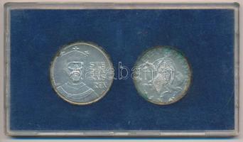 1972. 50Ft Ag + 100Ft Ag "Szent István" pár, kék plasztiktokban T:BU patina
Adamo EM38, E...