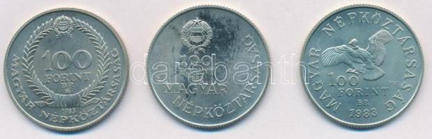 1983. 100Ft alpakka "Simon Bolivár" eredeti tokban tanúsítvánnyal + 1983. 100Ft alpakka &q...