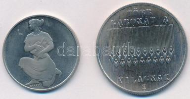 1981. 100Ft Ni "FAO" + 1984. 20Ft "FAO" Cu-Ni mindkettő eredeti tokban tanúsítvá...