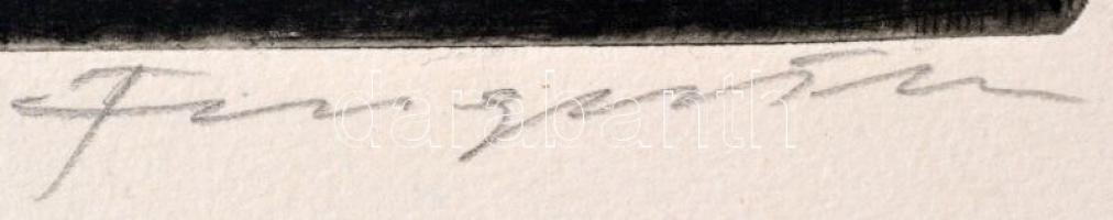 Michel Fingesten (1884-1943): Ex libris Ximenez. Rézkarc, papír, jelzett, 15,5×9,5 cm