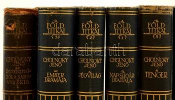 Cholnoky Jenő: A Föld titkai I-V.+A föld megismerésének története. 
I. A napsugár diadala. 107 kép ...