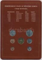 Szamoa 1974-1984. 1s - 1T 7xklf db, forgalmi szett felbélyegzett kartonlapon T:1 
Samoa 1974-1984. ...