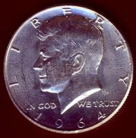 USA 1964. 1/2$ Ag "Kennedy" T:2