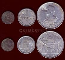 1942. 1P T:2/3 + 1943. 5P T:2/3 + 1944. 2f T:3 Mindegyik sarló-kalapács ellenjeggyel!