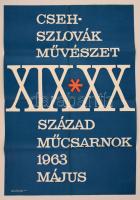 cca 1960-1970 27 db nagyméretű művészeti, kiállítási plakát. mind jó állapotban