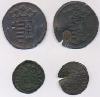 1706K-B Rézpoltura (2x) + X Poltura "II. Rákóczi Ferenc" (2x) egyik hamis ellenjeggyel T:2...