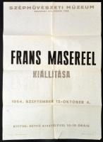 1967 Frans Masereel kiállítási plakát 50x70 cm