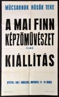 1967 Finn grafikusok kiállítási plakát 50x70 cm