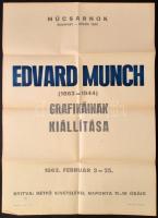 1967 Edvard Munch kiállítási plakát 50x70 cm