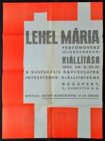 1969 Lehel Mária kiállítási plakát 50x70 cm