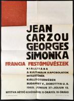 1969 Francia festők kiállítási plakát 50x70 cm