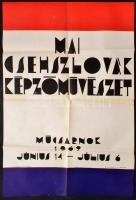 1969 Csehszlovák képzőművészet kiállítási plakát 50x70 cm