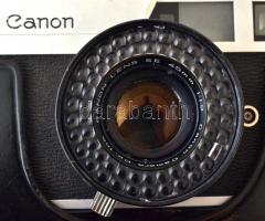 Canon Canonet fényképezőgép 45 mm 1:19 -es objektívvel bőr tokban