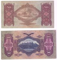 1930-52. 10P, 20P, 50P, 100P nyilaskeresztes fny-sal + 1932. 50P sarló-kalapács fny-sal T:II,III