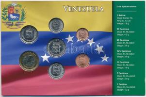 Venezuela 2007. 1c-1B (7xklf) fémpénz szettben, papírtokban T:1,1- 
Venezuela 2007. 1 Centimo - 1 B...