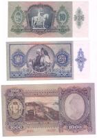 1936. 10P + 1941. 20P + 1943. 1000P T:I Mindegyik nyilaskeresztes fny-sal!