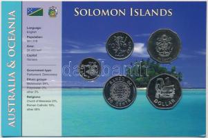 Salamon-szigetek 2005. 5c-1$ (5xklf) fémpénz szettben, papírtokban T:1- Solomon Island 2005. 5 Cents - 1 Dollar (5xdiff) coin set in paper case C:AU