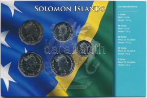 Salamon-szigetek 2005. 5c-1$ (5xklf) fémpénz szettben, papírtokban T:1-
Solomon Island 2005. 5 Cent...