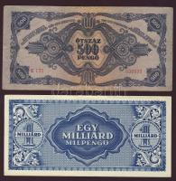 Korona, pengő tétel posta, ill. okmánybélyegekkel, bélyegzőkkel 4klf db T:II,III