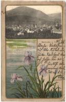 Waidhofen an der Ybbs, Verlag von C. Weigend, floral litho (b)