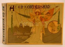 Mikszáth Kálmán: Az én kortársaim. "Az ujság" ajándéka előfizetőinek. Bp., 1904, Athenaeum Irodalmi és Nyomdai Rt. Kiadói félvászon kötés. Kiadói félbőr kötésben. A lapok néhol foltosak.  Basch Árpád, Bér Dezső, Faragó József, Garai Ákos, Hegedüs László, Homicskó Athanáz, Kimnach László, Mühlbeck Károly, Neogrády Antal, Pap Henrik, Pataky László és Vesztroczy Manó rajzaival ill. karikatúráival. A címlap, a könyv lécdíszítései, az előzéklap s a kötéstábla rajza Basch Árpád munkája.