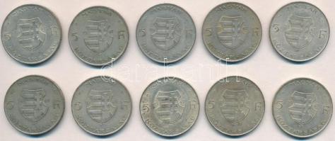 1947. 5Ft Ag "Kossuth" (10x) T:2,2-