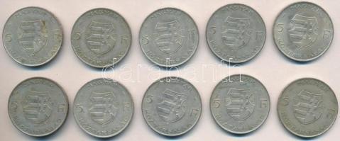 1947. 5Ft Ag "Kossuth" (10x) T:2,2-