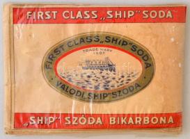 cca 1930 Ship szódabikarbóna eredeti papír tasakjában, 8×12 cm