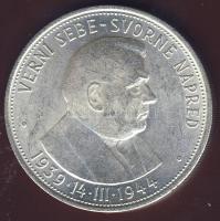 Szlovákia 1939. 20K Ag "Tiso" + 1941. 20K Ag (2x) + 10K Ag 2klf keresztvariáns + 1944. 50K...