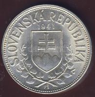 Szlovákia 1939. 20K Ag "Tiso" + 1941. 20K Ag (2x) + 10K Ag 2klf keresztvariáns + 1944. 50K...