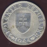 Szlovákia 1939. 20K Ag "Tiso" + 1941. 20K Ag (2x) + 10K Ag 2klf keresztvariáns + 1944. 50K...