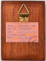 Beszedics Gábor (1957- ): Vágyakozás, giclée, vászon, jelzett, 8×6 cm