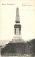 Alsóverecke, Niznije Verecki; Beszkidi emlékoszlop, kiadja Léderer J. / memorial monument (EK)