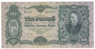 1929. 10P "Deák" T:II