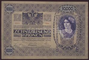 1918. 10.000K piros "Magyarország" körbélyegzővel T:II-