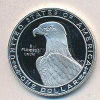 Amerikai Egyesült Államok 1983S 1$ Ag "Los Angeles XXIII. Olimpia" tanúsítvánnyal T:PP kis...